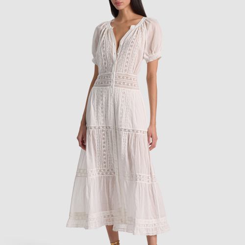 Kathryn Midi Shirt Dress Deep Denim Blue/Vanilla