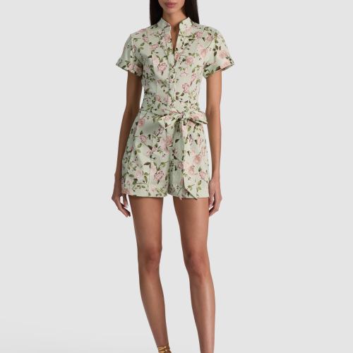 Lucy Romper – Garden Gossip Light Sage