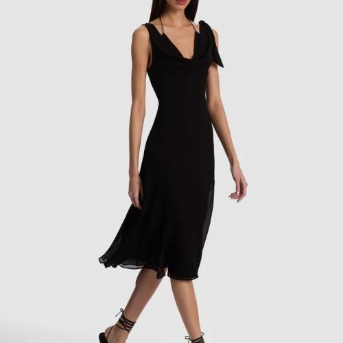 Abigail Bikini Midi Dress – Endless Blossom Lg Black