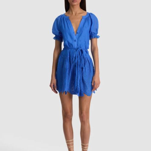 Thalia Tunic Dress Blue Iris