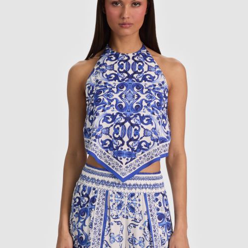 Frenchie Handkerchief Halter Top Solstice