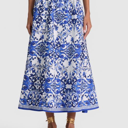 Earla Linen Midi Skirt Solstice