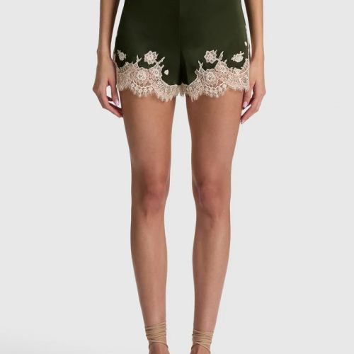 Elissa Lace Short Dark Fern