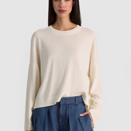 Margie Boxy Pullover Soft White