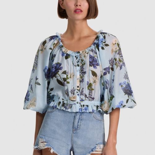 Mclaine Cropped Blouse Fly Away