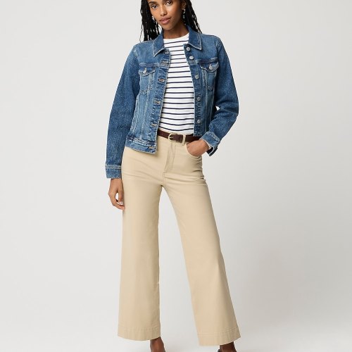Ella wide-leg cropped pant