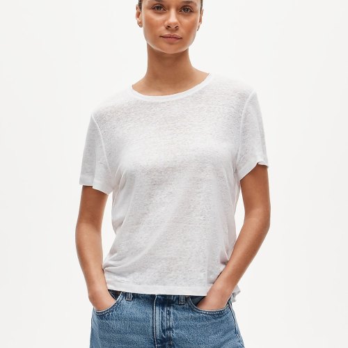 New relaxed linen T-shirt