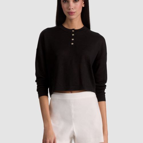 Alaina Cropped Henley