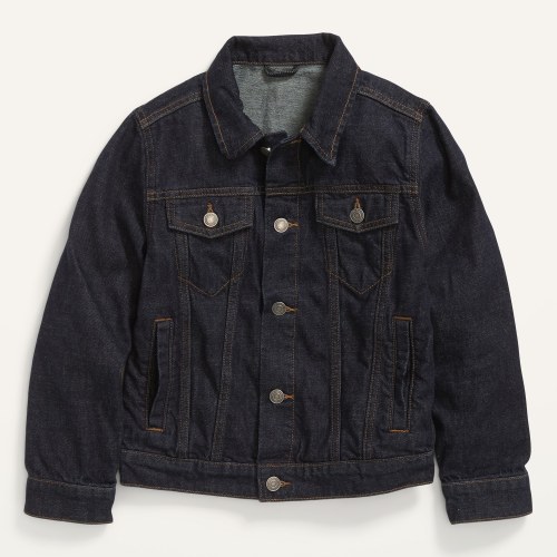 Gender-Neutral Cotton Non-Stretch Jean Jacket for Kids