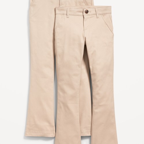 School Uniform Bootcut Pants for Girls