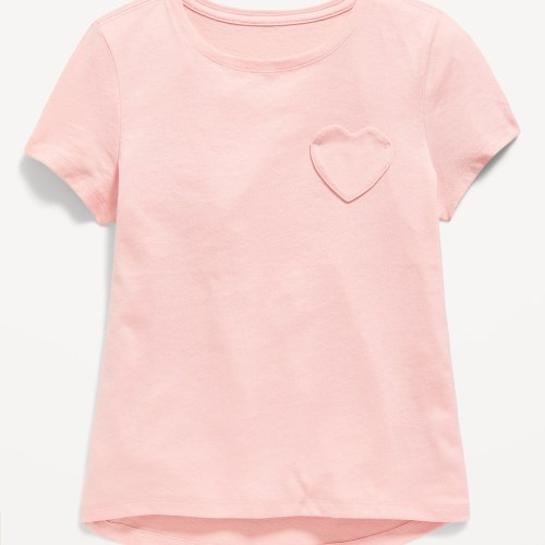 Softest Heart-Pocket T-Shirt for Girls