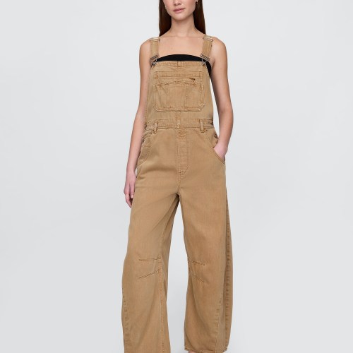 UltraSoft Denim Horseshoe Overalls