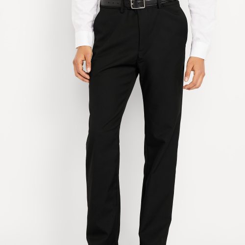 90s Straight-Fit Twill Dress Pants