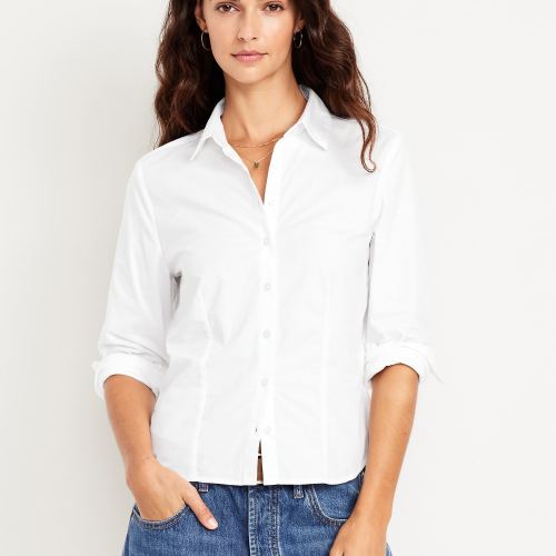 Slim Button-Down Striped Shirt