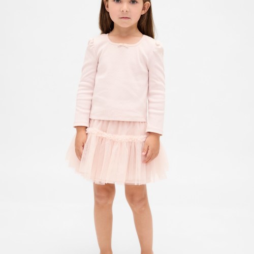 Baby Toddler Rib Tulle Outfit