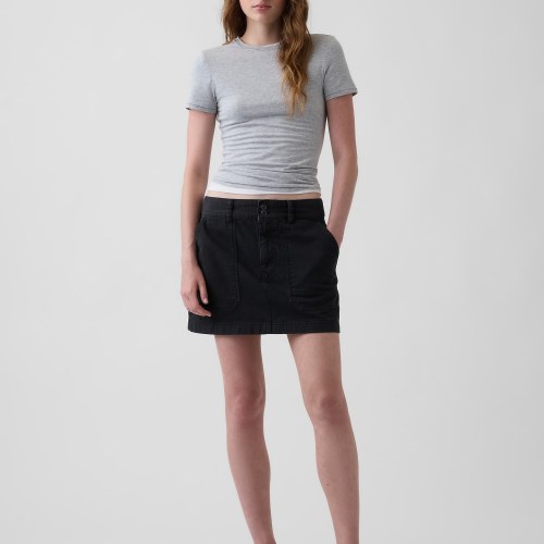 High Rise Mini Utility Skort
