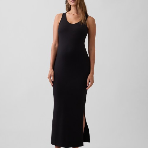 Maternity Split-Hem Modal Maxi Dress