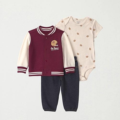 Carters Baby Boys Sherpa Pant Set, Months, Brown