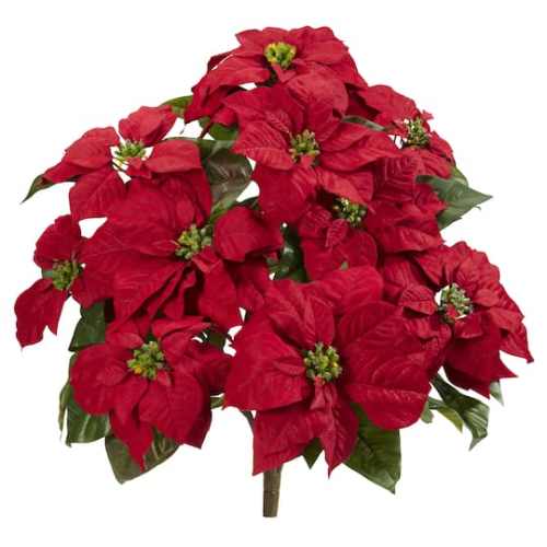 Poinsettia Artificial Plant By Nearly Natural | Michaels