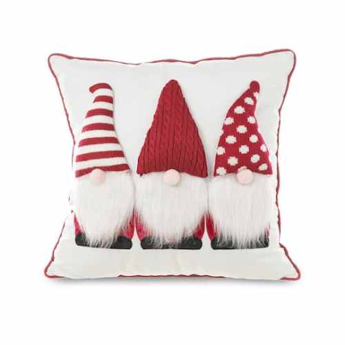 Glitzhome 3D Heavy Knitted Gnome Pillow | 18 x 18 | Michaels