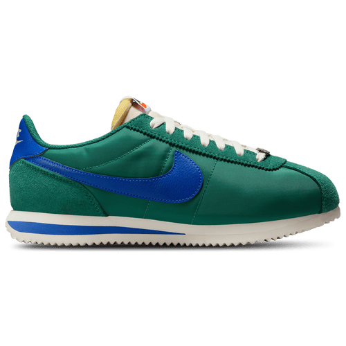 Nike Womens Cortez TXT Running Shoes Evergreen Aura Hyper Royal