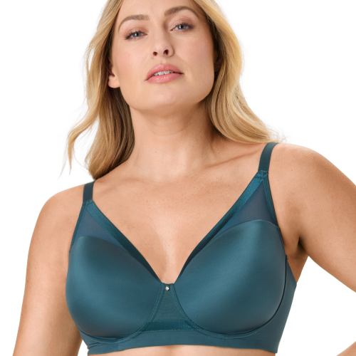 Bali Flawless Fit Womens Wireless Bra with Foam, T-Shirt, Moisture Wicking