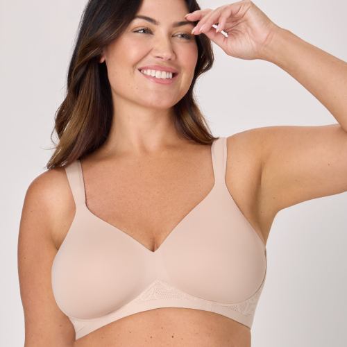 Bali Womens Coolest Smoothing Wireless Bra, Foam Cups