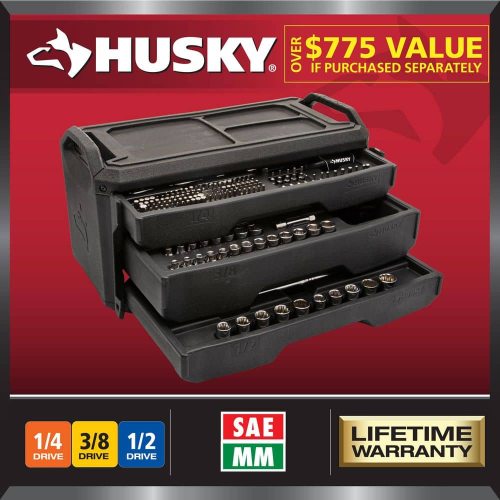 310-Piece SAE/Metric Mechanics Tool Set with Tool Box