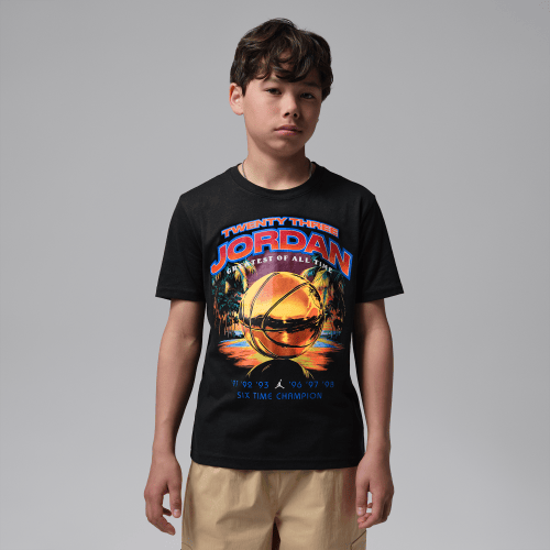 Jordan Big Kids T-Shirt in Black