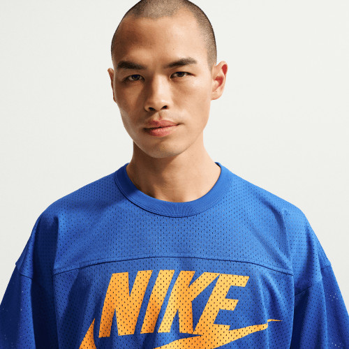 Mens Nike SB Mesh Football Jersey Skate Top in Blue | IF1349-480