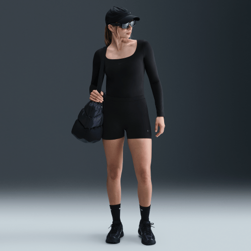 Nike Womens Form Long-Sleeve Bodysuit in Black | HQ8296-011