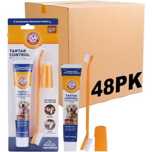 Arm & Hammer Multipack Tartar Control Beef Breath-Freshening Dog Dental Kit, 48 count