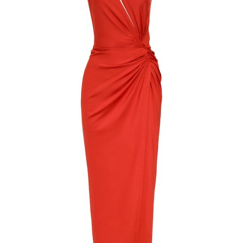 Andres Otalora La Sierpe Cutout Printed Crepe Maxi Dress – Moda Operandi