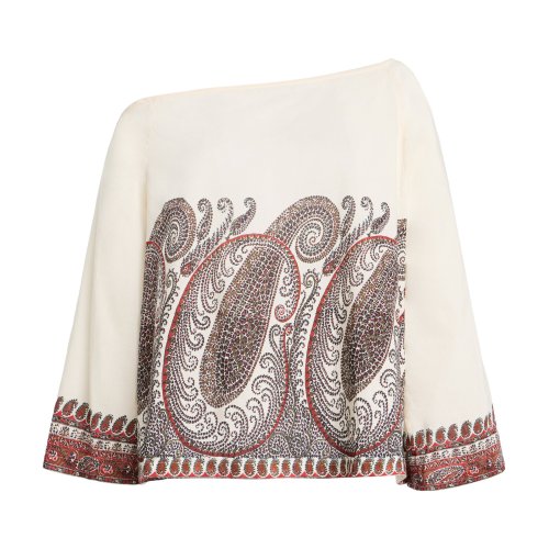 BOTEH Cassia Off-The-Shoulder Paisley Cotton-Blend Top Moda Operandi