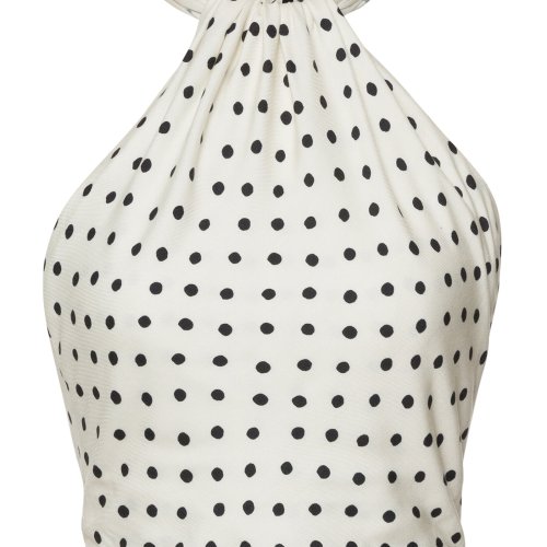 Lena Hoschek Capri Polka-Dot Halter Top – Moda Operandi