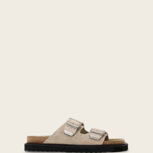 AllSaints Womens Buckle Sandals, Brown