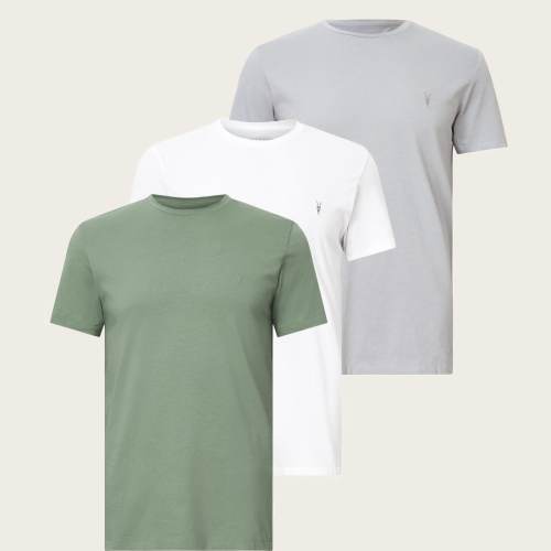 AllSaints Tonic Crew Ramskull T-Shirts 3 Pack