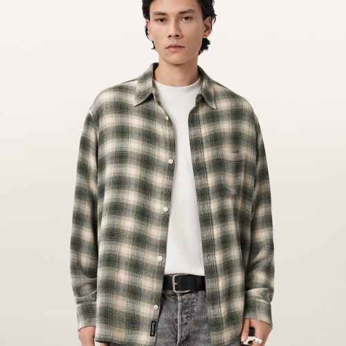 AllSaints Mens Check Shirt