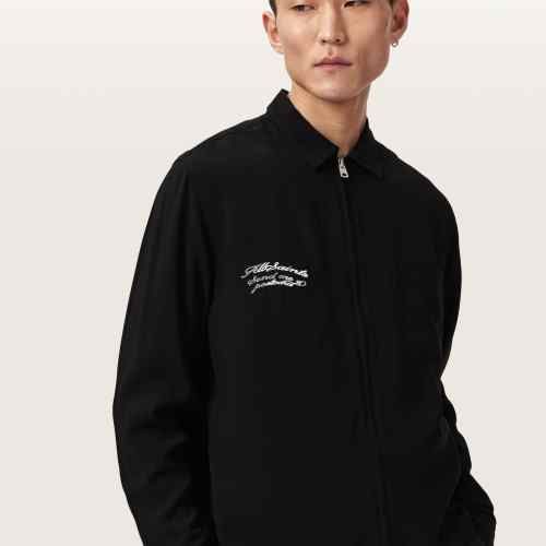 AllSaints Mens Long Sleeve Black