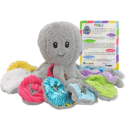 Quiggly – Weighted Sensory Octopus – Mind & Body for Ages 5 to 9 – Fat Brain Toys