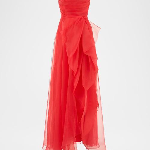 Teresa Draped Strapless Gown
