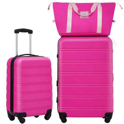 Expandable ABS Hardshell Spinner 20 in. 28 in. Luggage Set Bag, TSA