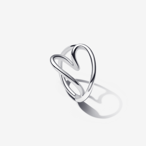 Pandora Organically Shaped Heart Ring