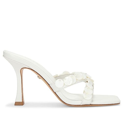 RAYE Perla Mule in Ivory. size (also in 6.5, 7, 7.5, 8, 8.5, 9)