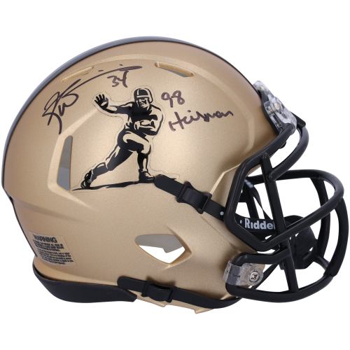 Ricky Williams Texas Longhorns Autographed Riddell Speed Mini Helmet with 98 Heisman Inscription