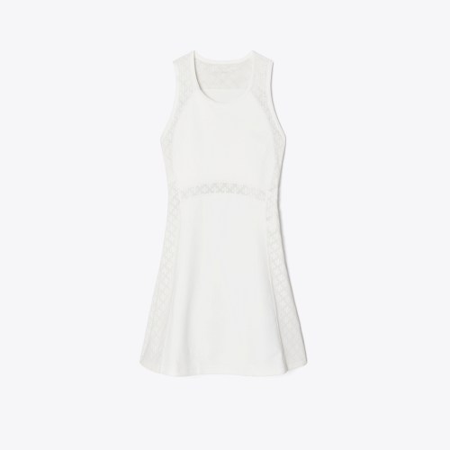 Tory Burch T Monogram Mesh Tank Dress