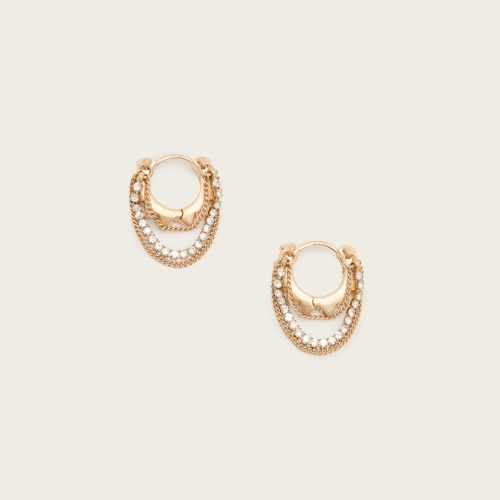 AllSaints Trudy Small Chain Hoop Earrings