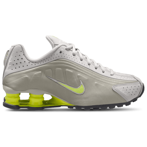 Nike Boys Shox R4 – Shoes College Grey/Volt