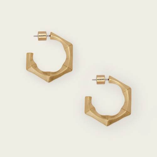 AllSaints Womens Clara Small Necklace, Gold, One Size