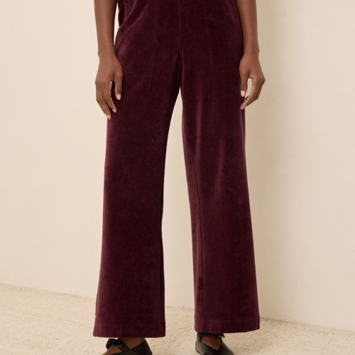 Organic Pure Velour Wide Leg Pant by Pact in Fair Trade, Womens 26